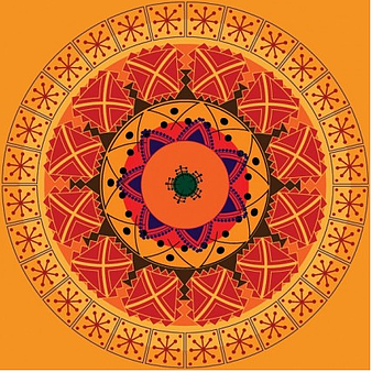 Classical circular pattern creative vector eps