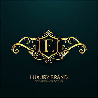 Luxury letter e logo eps vector