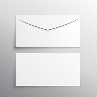 envelope front and back mockup template eps vector