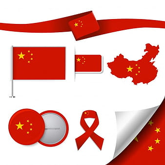 China representative elements collection eps vector