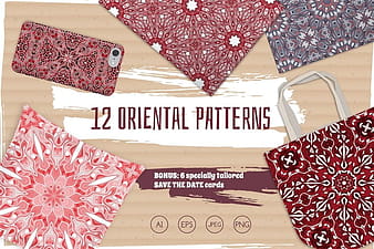 Seamless Oriental Patterns Freebie