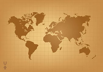 Vintage World Map Vector eps