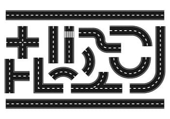 Conjunto de icono de carretera ai svg