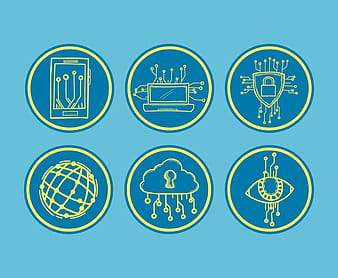 Sketchy Cyber Icons Vector ai svg