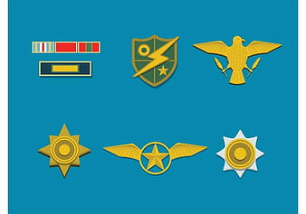 Vektor-Armee-Abzeichen eps