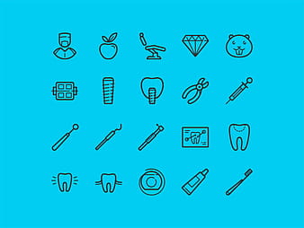 20の無料歯科アイコン psd