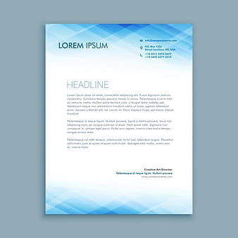 Abstract business letterhead template ai eps vector