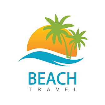Vector de logo de viajes de playa eps