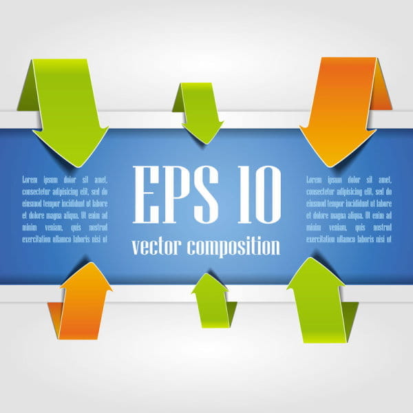 Arrow web design elements vector eps | UIDownload