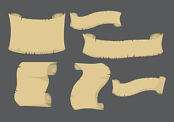 Pirate Scroll Paper ai vector