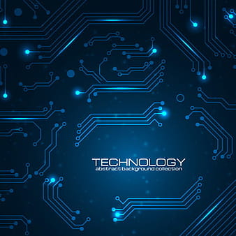 Creative circuit board concept background vector  eps