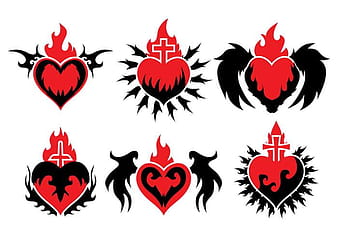Sacred Heart Vector eps