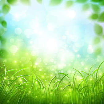 Nature green blurred background eps vector