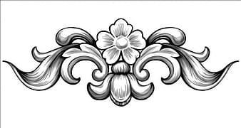 Vintage baroque flower vectors eps