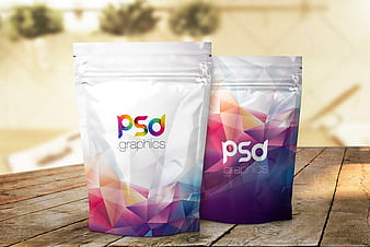 Foil Product Packaging Mockup PSD psd vector