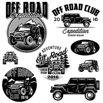 Vecteur créatif de logos de club hors route eps