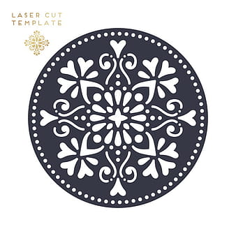 Laser cut template eps vector