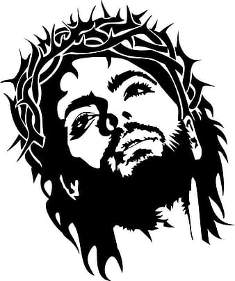 Jesus Christ Face eps vector