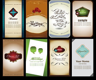 Card label pattern vector eps