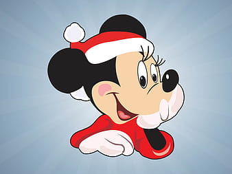 Christmas Minnie Mouse ai vector