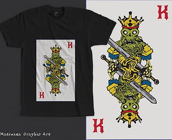 Tide tshirt skeleton king ai vector