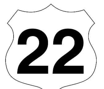 route 22 vector sign eps