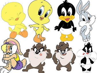 Baby Looney Tunes cartoon characters eps vector