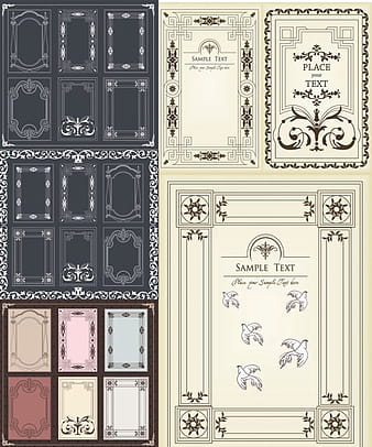 European Classic lace eps vector