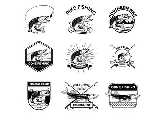 Free Pike Fishing Vectors ai