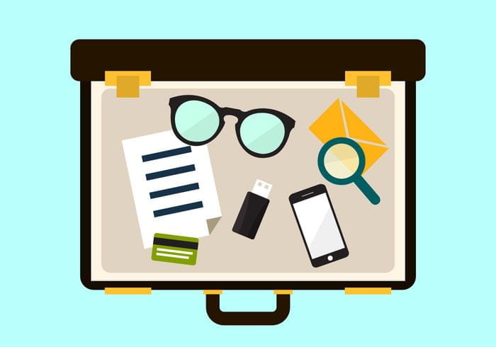 Suitcase Vector Elements eps