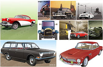 Nine kinds of cdr format car Vector cdr