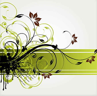 Fondo floral del vector del remolino eps