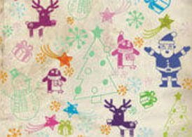 Christmas Pattern Elements eps vector