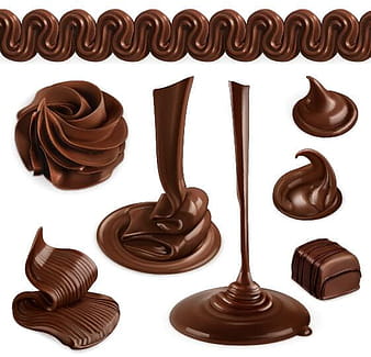 Chocolate dirpping vector material  ai