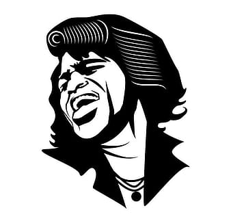 singer james brown ai eps vector