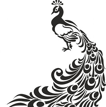 Peacock stencil free cdr vectors art cdr