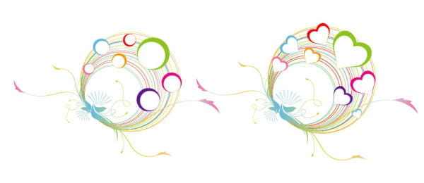Circle pattern vector material ai