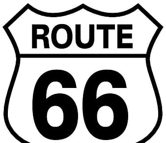 route 66 vector sign eps
