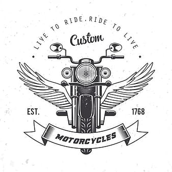 Vintage Motorcycle Emblem Vector eps svg