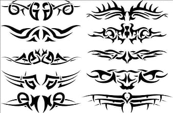 Vector de material de diseño de adornos de tatuaje  svg