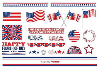 Independence Day Vector Elements ai eps
