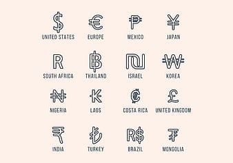 Currency Symbols ai svg vector