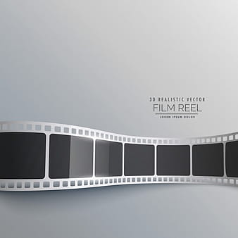 Elegant 3d film strip eps vector