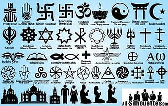 Religion Symbol Pack Silhouette