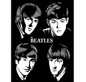 beatles vector portrait eps ai