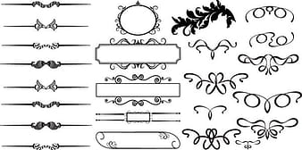 Fine pattern frame  - vector eps