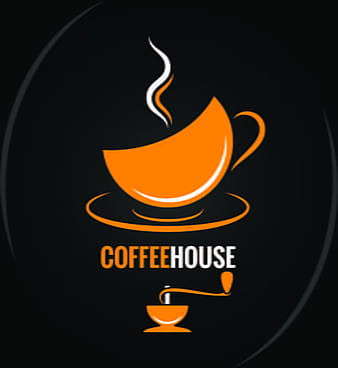 Vector coffee menu logo design eps