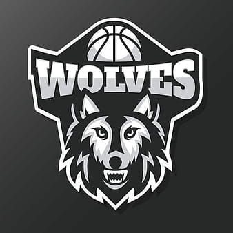 Vector de mascota de baloncesto de lobos svg eps