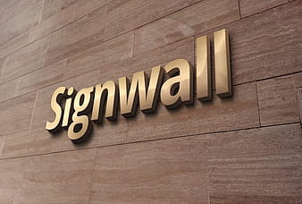 3D Wall Logo MockUp #2 psd vector