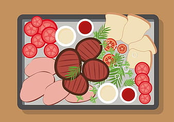 Charcuterie Plate Free Vector eps svg